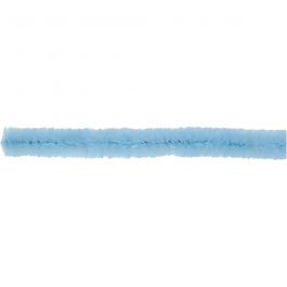 Chenille, L: 30 cm, dikte 6 mm, blauw, 50 stuk/ 1 doos [HOB-52093]
