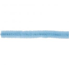 Chenille, L: 30 cm, dikte 9 mm, blauw, 25 stuk/ 1 doos [HOB-52099]