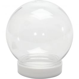 Sneeuwbol, H: 8,5 cm, d 8 cm, gatgrootte 4,7 cm, 1 stuk [HOB-521380]