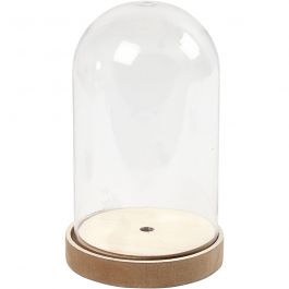 Stolp op houten voet, H: 18 cm, d 11 cm, 1 doos [HOB-52163]