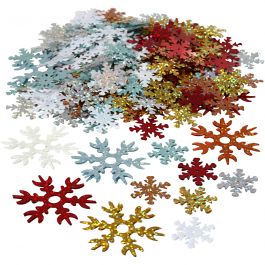 Pailletten, afm 25+45 mm, diverse kleuren, 250 gr/ 1 doos [HOB-52181]