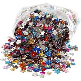 Strasstenen, d 6+10+12 mm, diverse kleuren, 2520stuk/ 1 doos [HOB-52203]