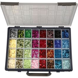 Pailletten, d 6 mm, 32x25 gr/ 1 doos [HOB-52232]