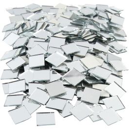 Spiegel mozaiek tegels, afm 16x16 mm, dikte 1 mm, 500 stuk/ 1 doos [HOB-52279]