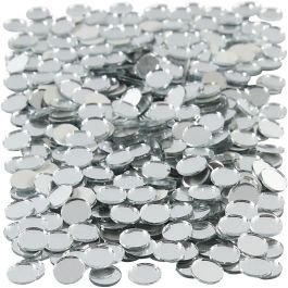 Spiegel mozaiek tegels, ronde, d 10 mm, dikte 2 mm, 500 stuk/ 1 doos [HOB-52294]