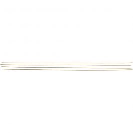 Metalen staf, L: 45 cm, d 2 mm, brons kleuren, 5 stuk/ 1 doos [HOB-52317]