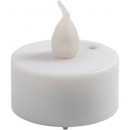 LED waxinelicht, H: 35 mm, d 38 mm, 6 stuk/ 1 doos [HOB-52332]