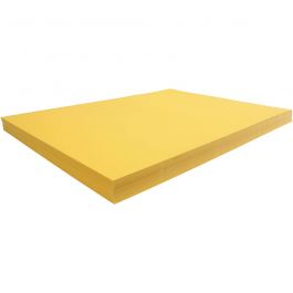 Karton, vel 50x70 cm, 270 gr, sun yellow, 100 vel/ 1 doos [HOB-540414]
