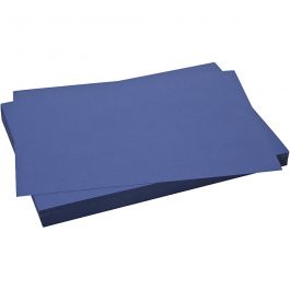 Karton, vel 50x70 cm, 270 gr, donkerblauw, 10 vel/ 1 doos [HOB-540954]