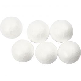 Ballen, d 1,5 cm, wit, 200 stuk/ 1 doos [HOB-542990]