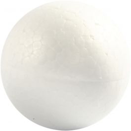 Ballen, d 5 cm, wit, 5 stuk/ 1 doos [HOB-543040]