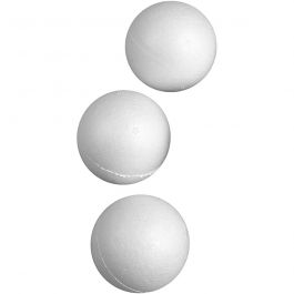 Ballen, d 5 cm, wit, 50 stuk/ 1 doos [HOB-543041]