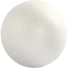 Ballen, d 8 cm, wit, 5 stuk/ 1 doos [HOB-543080]