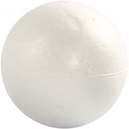 Ballen, d 10 cm, wit, 5 stuk/ 1 doos [HOB-543100]