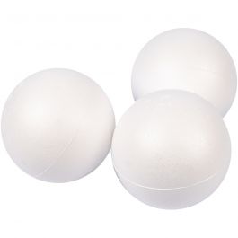 Ballen, d 10 cm, wit, 25 stuk/ 1 doos [HOB-54310]