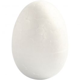 Eieren, H: 4,8 cm, wit, 10 stuk/ 1 doos [HOB-543190]