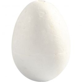 Eieren, H: 6 cm, wit, 5 stuk/ 1 doos [HOB-543200]