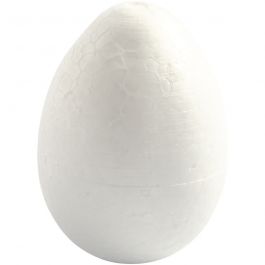Eieren, H: 10 cm, wit, 5 stuk/ 1 doos [HOB-543220]