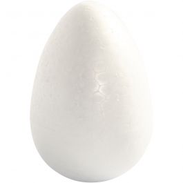Eieren, H: 12 cm, wit, 5 stuk/ 1 doos [HOB-543231]