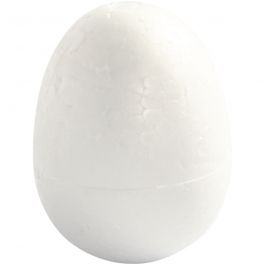Eieren, H: 7 cm, wit, 5 stuk/ 1 doos [HOB-543250]