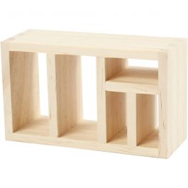 Boekenplank, H: 10 cm, L: 6 cm, B: 4 cm, 1 stuk [HOB-54449]