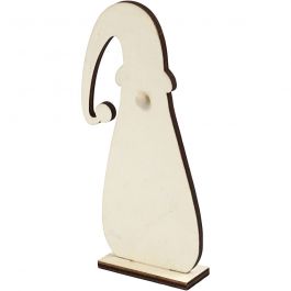 Kerstkabouter, H: 15 cm, D: 2,4 cm, B: 7 cm, dikte 3 mm, 1 stuk [HOB-54466]