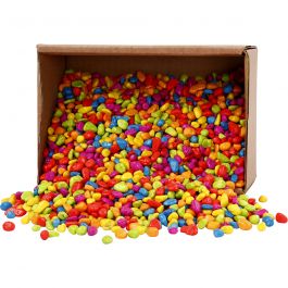 Mozaiek stenen, sterke kleuren, afm 8-10 mm, dikte 5 mm, 8 kg/ 1 doos [HOB-55525]