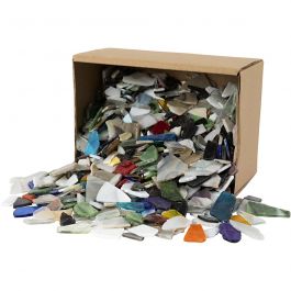 Mozaiek, afm 8-20 mm, dikte 2-3 mm, Inhoud kan variëren , diverse kleuren, 2 kg/ 1 doos [HOB-55527]