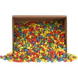 Mozaiek stenen, afm 8-10 mm, dikte 5 mm, sterke kleuren, 2 kg/ 1 doos [HOB-55528]
