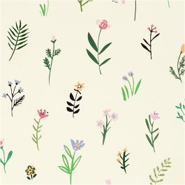 Inpakpapier, flora, B: 50 cm, 80 gr, 100 m/ 1 rol [HOB-556432]