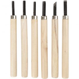 Houtsnijset, 6 stuk/ 1 doos [HOB-55704]