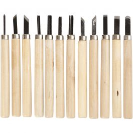 Houtsnijset, 12 stuk/ 1 doos [HOB-55706]