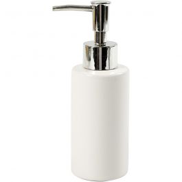 Zeeppomp, H: 16,5 cm, d 5,5 cm, 150 ml, wit, 1 stuk [HOB-558650]