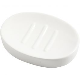 Zeepbakje, H: 2,5 cm, L: 13,5 cm, B: 10 cm, wit, 1 stuk [HOB-558660]