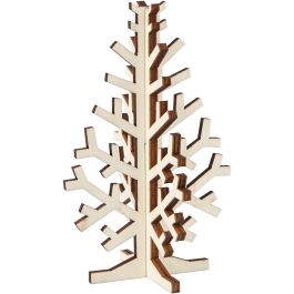 Kerstboom, H: 12 cm, B: 7,5 cm, 1 stuk [HOB-56170]