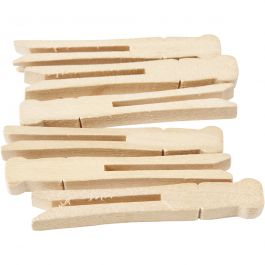 Wasknijpers, L: 9,5 cm, B: 1,4 cm, 100 stuk/ 1 doos [HOB-564452]