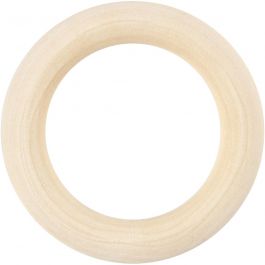 Ring hout, d 55 mm, 6 stuk/ 1 doos [HOB-56499]