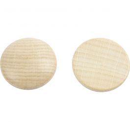 Houten knopen, d 30 mm, dikte 6 mm, 150 stuk/ 1 doos [HOB-56654]