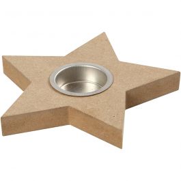 Waxinelichthouder, H: 18 mm, d 15 cm, 1 stuk [HOB-56708]