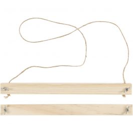 Poster hanger, H: 2 cm, D: 2,2 cm, B: 25 cm, 1 set [HOB-56920]