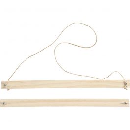 Poster hanger, H: 2 cm, D: 2,2 cm, B: 33,6 cm, 1 set [HOB-56921]