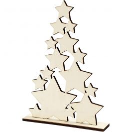 Kerstboom, H: 29,8 cm, D: 4 cm, B: 21,5 cm, 1 stuk [HOB-56923]
