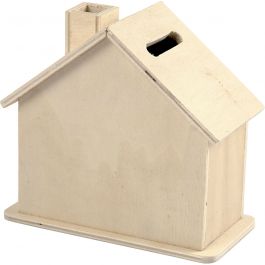 Spaarhuis, afm 9,6x11,7x5,5 cm, 10 stuk/ 1 doos [HOB-57472]
