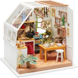 DIY Miniatuur kamer, Keuken, H: 18,7 cm, B: 19 cm, 1 stuk [HOB-57893]