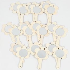Handspiegel, H: 13,9 cm, B: 9 cm, 20 stuk/ 1 doos [HOB-579500]