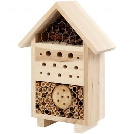 Insectenhotel, H: 26,1 cm, D: 9,2 cm, B: 18,4 cm, 1 stuk [HOB-57954]