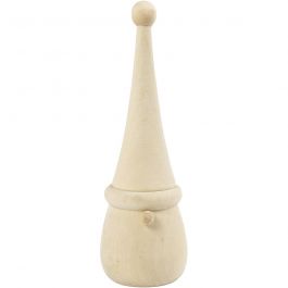 Scandinavische kerstkabouter, H: 16 cm, d 6 cm, 1 stuk [HOB-58051]