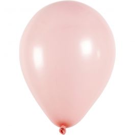 Ballonnen, rond, d 23 cm, lichtrood, 10 stuk/ 1 doos [HOB-59162]