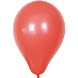 Ballonnen, rond, d 23 cm, rood, 10 stuk/ 1 doos [HOB-59168]
