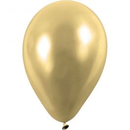 Ballonnen, rond, d 23 cm, goud, 8 stuk/ 1 doos [HOB-59171]